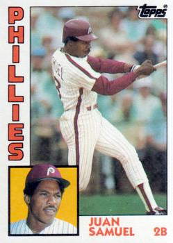 #105T Juan Samuel - Philadelphia Phillies - 1984 Topps Traded Baseball