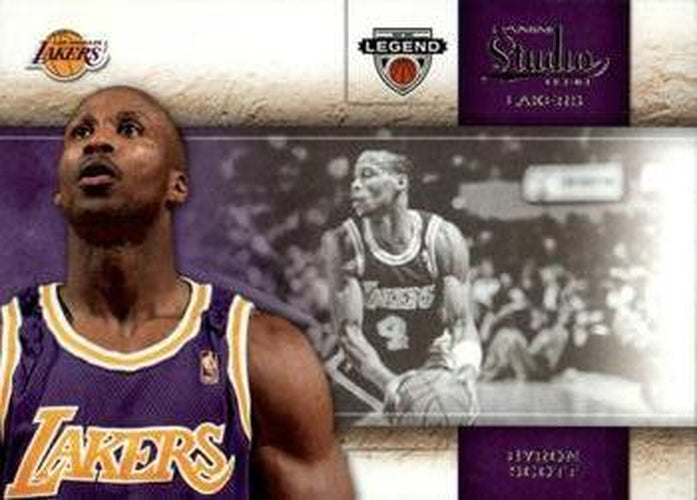 #105 Byron Scott - Los Angeles Lakers - 2009-10 Panini Studio Basketball