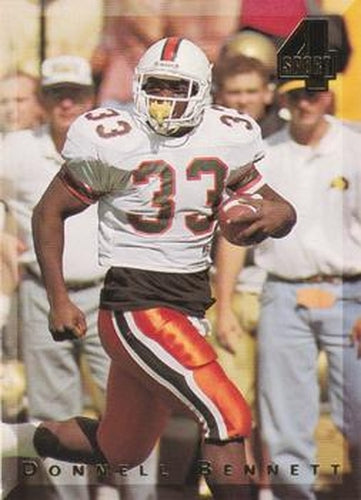 #105 Donnell Bennett - Miami Hurricanes / Kansas City Chiefs - 1994 Classic Four Sport