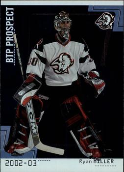 #105 Ryan Miller - Buffalo Sabres - 2002-03 Be a Player Between the Pipes Hockey