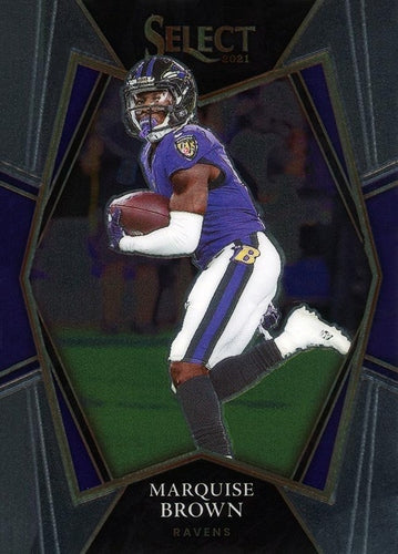 #105 Marquise Brown - Baltimore Ravens - 2021 Panini Select Football