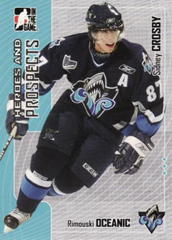 #105 Sidney Crosby - Rimouski Oceanic - 2005-06 In The Game Heroes and Prospects Hockey