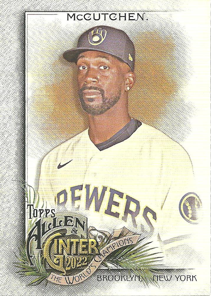 #105 Andrew McCutchen - Milwaukee Brewers - 2022 Topps Allen & Ginter Baseball