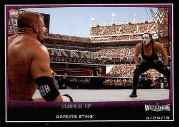 #105 Triple H - 2015 Topps WWE Road to Wrestlemania Wrestling