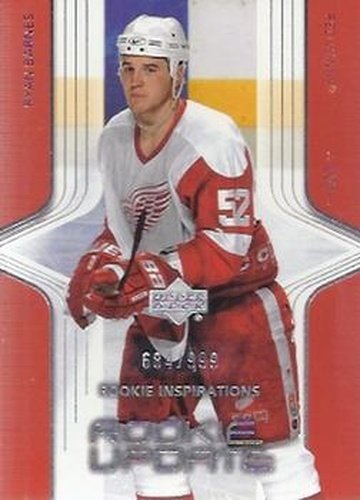 #105 Ryan Barnes - Detroit Red Wings - 2003-04 Upper Deck Rookie Update Hockey