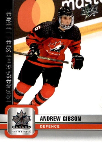 #105 Andrew Gibson - Canada - 2023 Upper Deck Team Canada Juniors Hockey