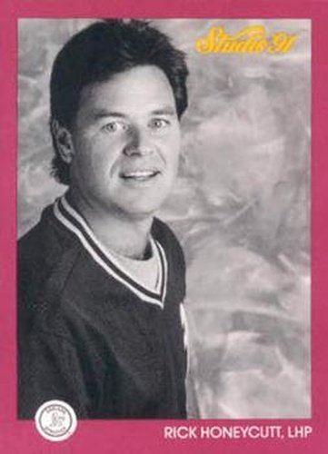 #105 Rick Honeycutt - Oakland Athletics - 1991 Studio Baseball