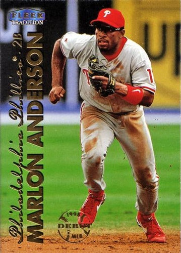 #105 Marlon Anderson - Philadelphia Phillies - 1999 Fleer Tradition Baseball