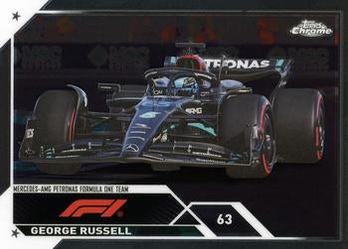 #105 George Russell - Mercedes-AMG Petronas Formula One Team - 2023 Topps Chrome Formula 1 Racing