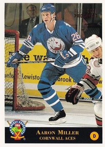 #105 Aaron Miller - Cornwall Aces - 1994 Classic Pro Hockey Prospects Hockey