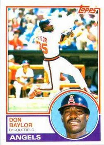 #105 Don Baylor - California Angels - 1983 Topps Baseball