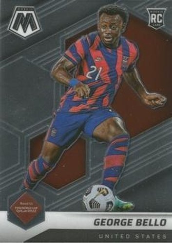 #105 George Bello - USA - 2021-22 Panini Mosaic Road to FIFA World Cup Soccer