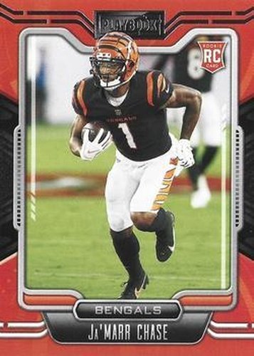 #105 Ja'Marr Chase - Cincinnati Bengals - 2021 Panini Playbook Football