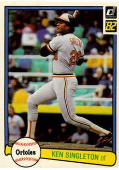 #105 Ken Singleton - Baltimore Orioles - 1982 Donruss Baseball