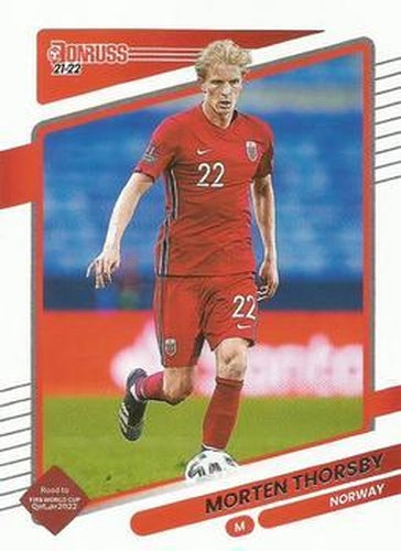 #105 Morten Thorsby - Norway - 2021-22 Donruss Road to FIFA World Cup Qatar 2022 Soccer