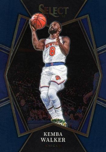 #105 Kemba Walker - New York Knicks - 2021-22 Panini Select - Blue Basketball