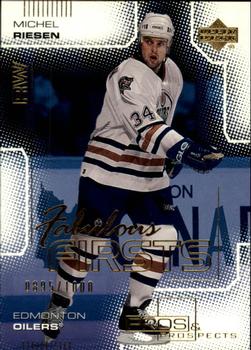 #105 Michel Riesen - Edmonton Oilers - 2000-01 Upper Deck Pros & Prospects Hockey
