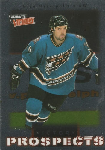 #105 Glen Metropolit - Washington Capitals - 1999-00 Upper Deck Ultimate Victory Hockey