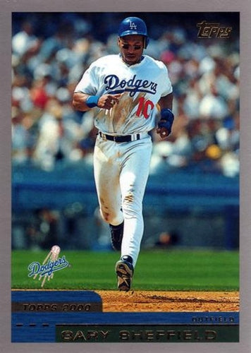#105 Gary Sheffield - Los Angeles Dodgers - 2000 Topps Baseball