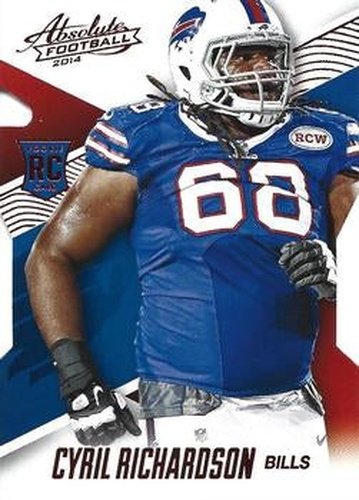 #105 Cyril Richardson - Buffalo Bills - 2014 Panini Absolute - Red Football