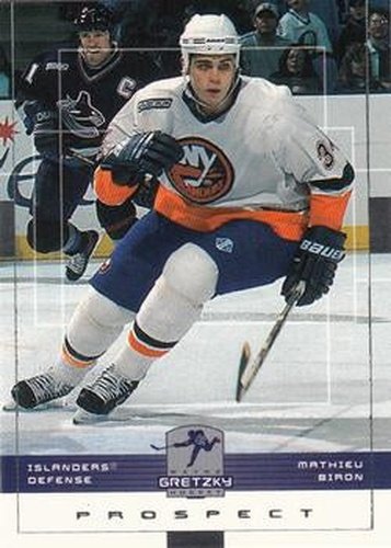 #105 Mathieu Biron - New York Islanders - 1999-00 Upper Deck Wayne Gretzky Hockey