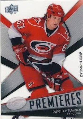 #105 Dwight Helminen - Carolina Hurricanes - 2008-09 Upper Deck Ice Hockey