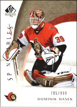 #105 Dominik Hasek - Ottawa Senators - 2005-06 SP Authentic Hockey