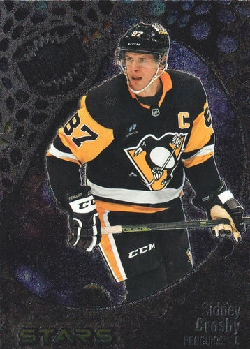 #105 Sidney Crosby - Pittsburgh Penguins - 2022-23 SkyBox Metal Universe Hockey