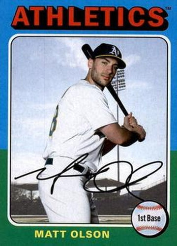 #105 Matt Olson - Oakland Athletics - 2019 Topps Archives Baseball