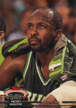 #106 Moses Malone - Milwaukee Bucks - 1992-93 Stadium Club Basketball