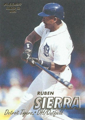 #106 Ruben Sierra - Cincinnati Reds - 1997 Fleer Baseball