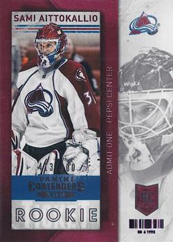 #106 Sami Aittokallio - Colorado Avalanche - 2013-14 Panini Contenders Hockey