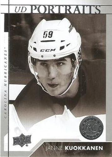 #P-106 Janne Kuokkanen - Carolina Hurricanes - 2017-18 Upper Deck - UD Portraits Hockey