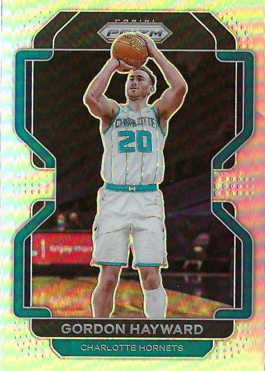 #106 Gordon Hayward - Charlotte Hornets - 2021-22 Panini Prizm - Silver Basketball