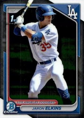 #BCP-106 Jaron Elkins - Los Angeles Dodgers - 2024 Bowman - Chrome Prospects Baseball
