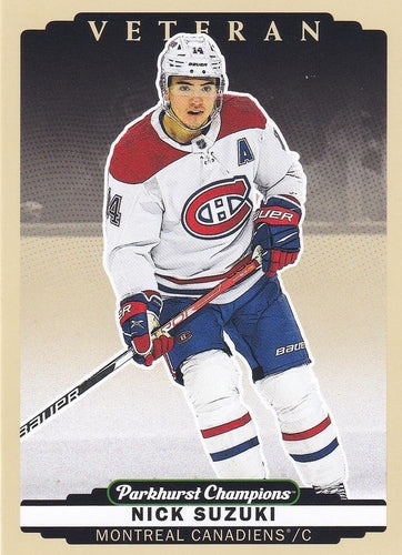 #106 Nick Suzuki - Montreal Canadiens - 2022-23 Parkhurst Champions Hockey