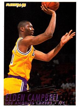 #106 Elden Campbell - Los Angeles Lakers - 1994-95 Fleer Basketball