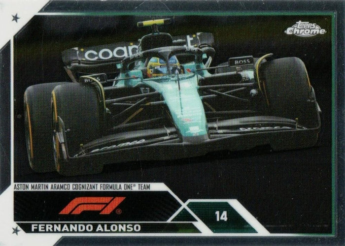 #106 Fernando Alonso - Aston Martin Aramco Cognizant F1 Team - 2023 Topps Chrome Formula 1 Racing