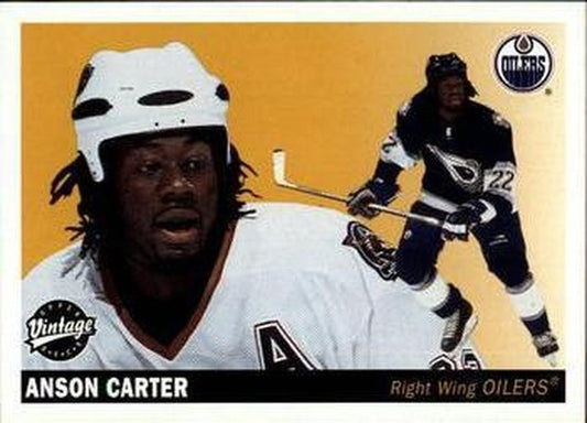 #106 Anson Carter - Edmonton Oilers - 2002-03 Upper Deck Vintage Hockey