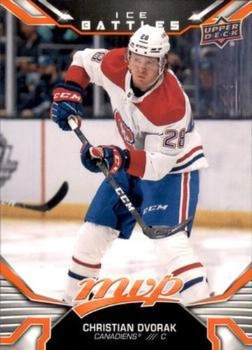 #106 Christian Dvorak - Montreal Canadiens - 2022-23 Upper Deck MVP - Ice Battles Hockey