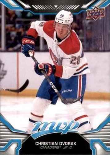 #106 Christian Dvorak - Montreal Canadiens - 2022-23 Upper Deck MVP Hockey