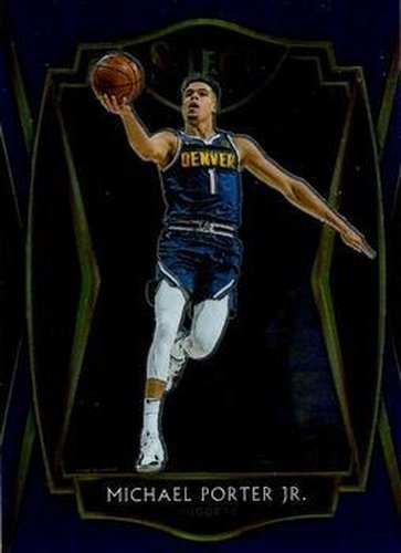 #106 Michael Porter Jr. - Denver Nuggets - 2020-21 Panini Select - Blue Basketball