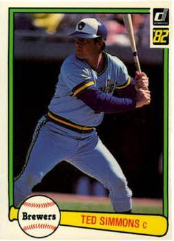 #106 Ted Simmons - Milwaukee Brewers - 1982 Donruss Baseball