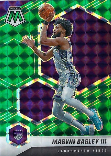 #106 Marvin Bagley III - Sacramento Kings - 2020-21 Panini Mosaic - Mosaic Green Basketball