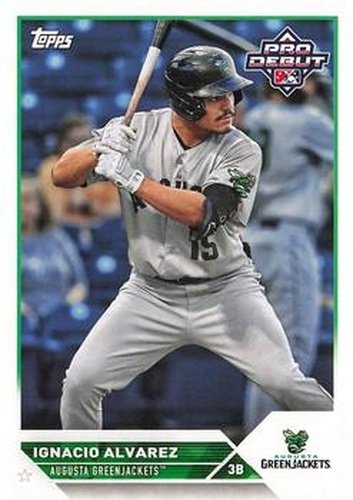 #PD-106 Ignacio Alvarez - Augusta GreenJackets - 2023 Topps Pro Debut Baseball