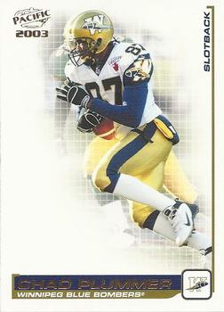 #106 Chad Plummer - Winnipeg Blue Bombers - 2003 Pacific CFL Football