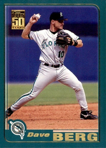 #106 Dave Berg - Florida Marlins - 2001 Topps Baseball