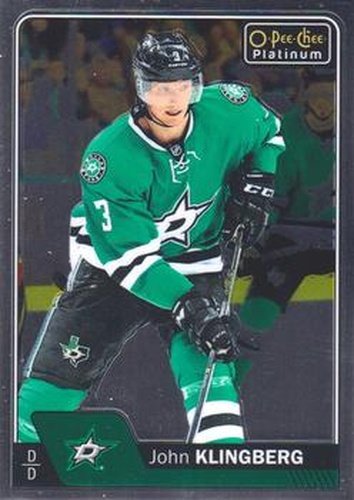 #106 John Klingberg - Dallas Stars - 2016-17 O-Pee-Chee Platinum Hockey
