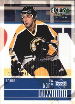 #106 Tony Tuzzolino - Boston Bruins - 2001-02 Upper Deck Playmakers Hockey