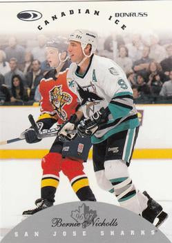 #106 Bernie Nicholls - San Jose Sharks - 1996-97 Donruss Canadian Ice Hockey